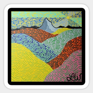 Patchwork Hills Sticker